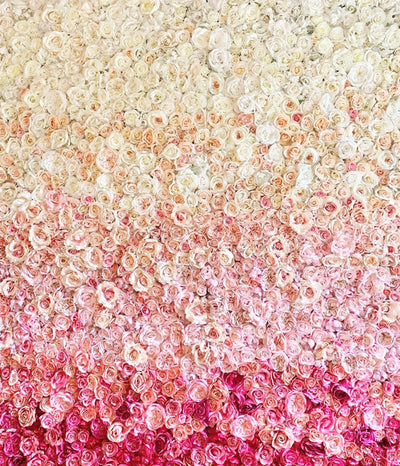 The pink ombre flower wall image 1